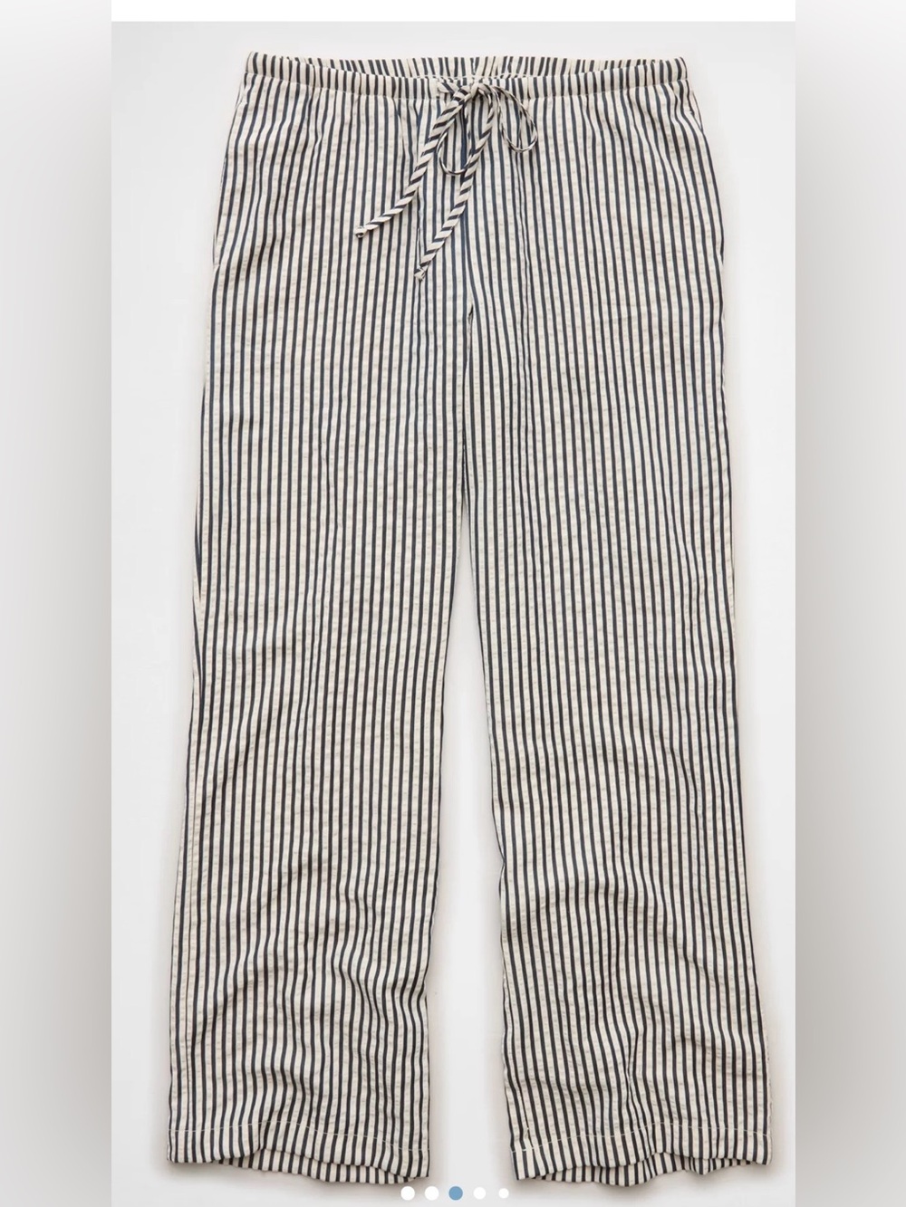 AE Seersucker Wide Leg Easy Pant